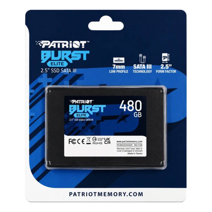 480Gb SSD 2.5" Sata3 - Patriot | Spiderbyte