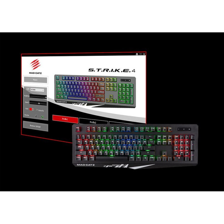 S.T.R.I.K.E. 4 Tastiera meccanica RGB usb, US layout - MadCatz