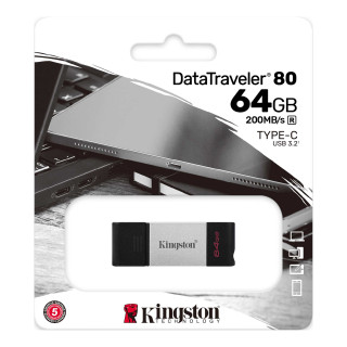 64Gb PenDrive USB Type-C DataTraveler 80 Kingston
