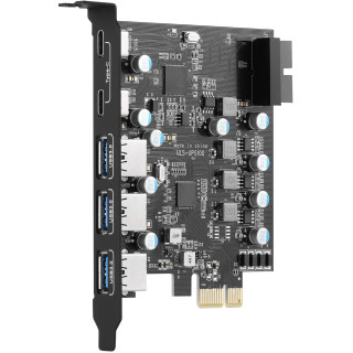 Scheda di PCI
Express con 2 USB Type-c, 3 porte USB 3.0 e connettore interno