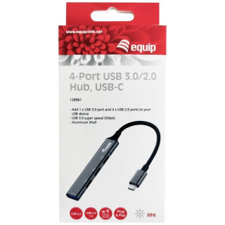 Hub USB-C 4 Porte porte USB - Equip | Spiderbyte
