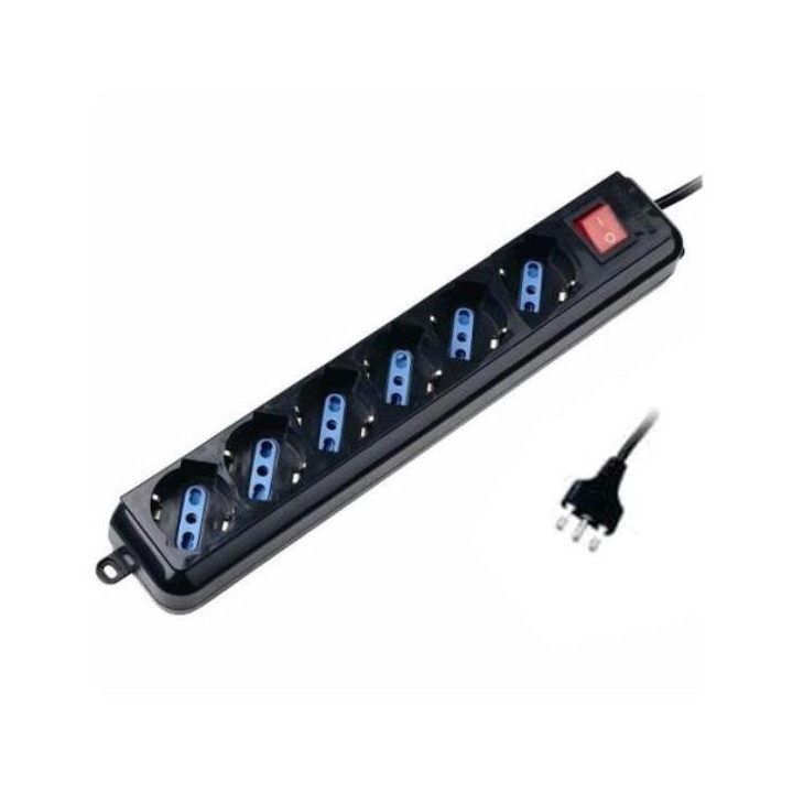 Multipresa 6 posti con interruttore Redline