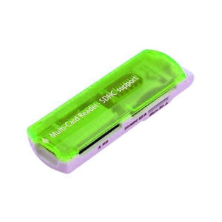 Multi Card Reader  TF / SD, MicroSD (T-Flash), MS, e M2 - Verde