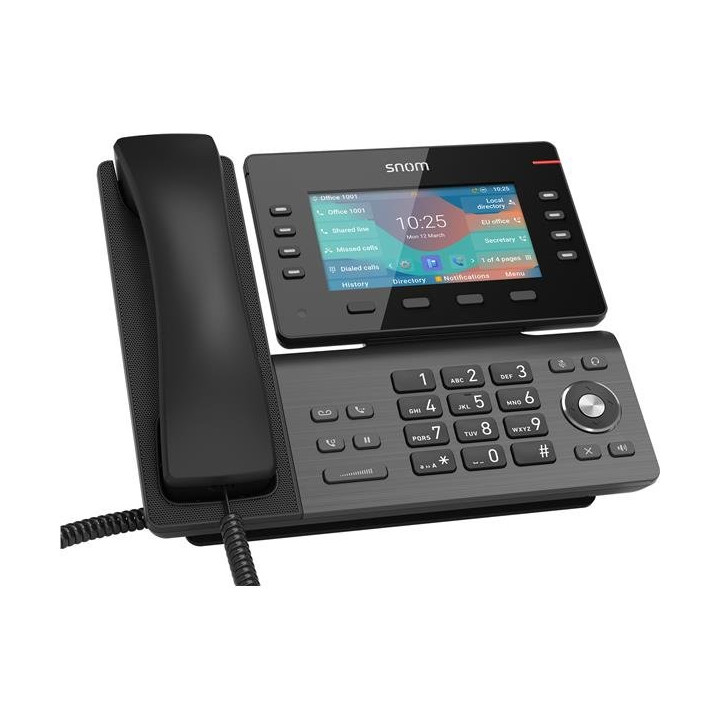 D862 Telefono IP con Display LCD 5", 8 Tasti Programmabili, PoE Gigabit - Snom