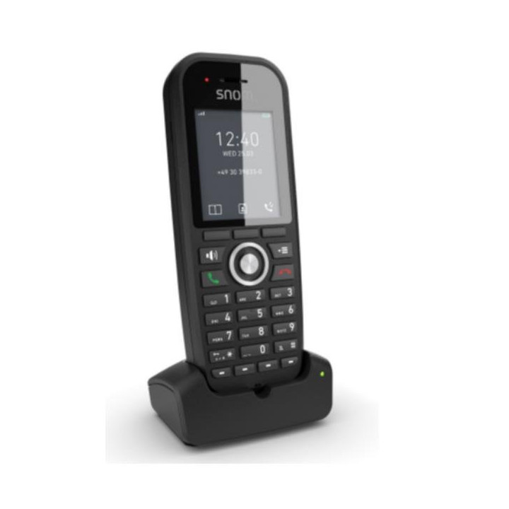 M30 Cornetta DECT, Display B/N, Autonomia fino a 22 Ore, Clip da Cintura Integrata - Snom