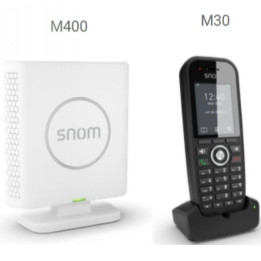 M430 Bundle DECT-IP DoubleCell, 10 Chiamate Simultanee, Supporto Repeater M6 - Snom