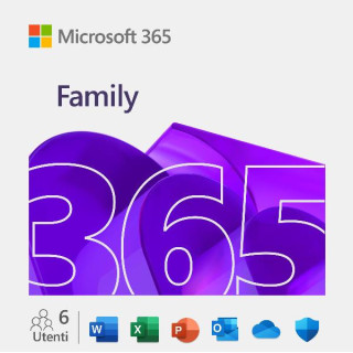 Microsoft 365 Family, 6 persone, 1 anno, ESD