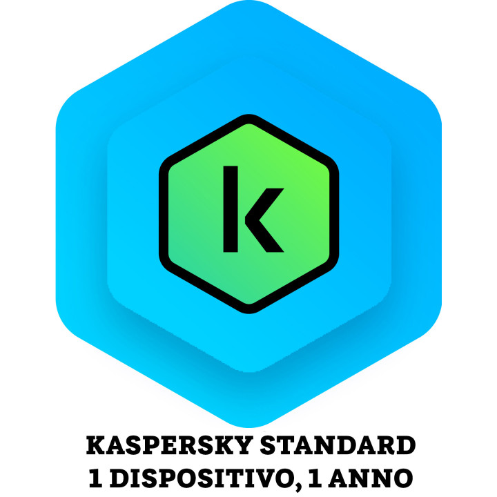 Kaspersky standard antivirus, 1 dispositivo,1 anno - ESD licenza elettronica