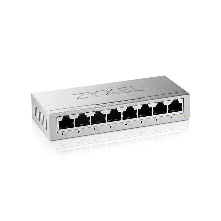 GS-108B v5 - Switch Unmanaged, 8 porte Gigabit Zyxel