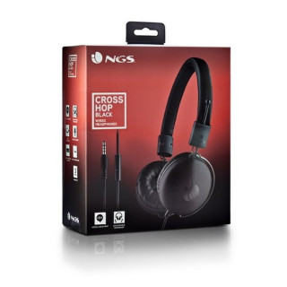 Auricolari con microfono, jack da 3,5 mm, black, NGS