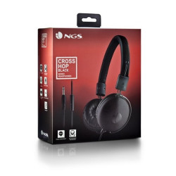 Auricolari con microfono, jack da 3,5 mm, black, NGS