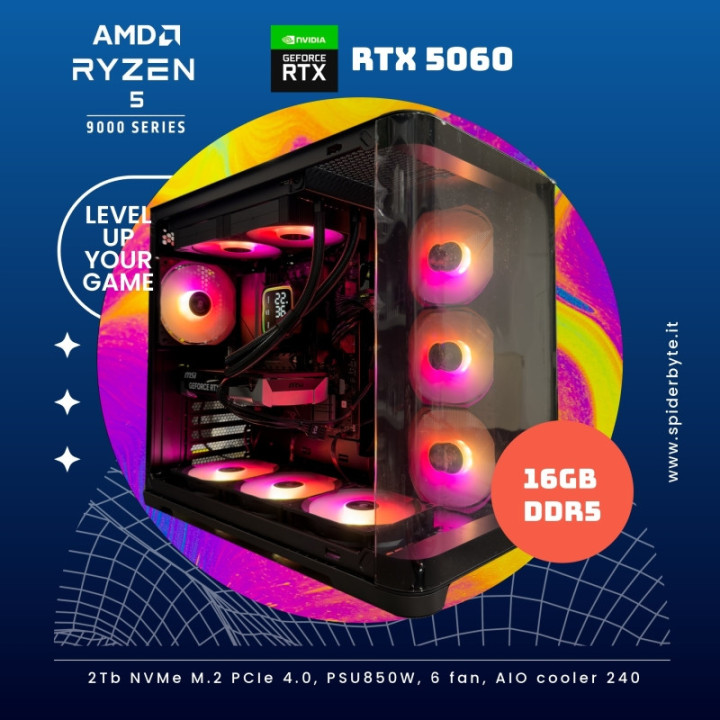 Pc assemblato AMD Ryzen 5 9600X