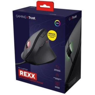 Mouse gaming verticale con design ergonomico GXT 144 REXX, Trust