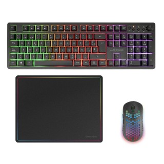 Combo gaming wireless 3-in-1: tastiera RGB, mouse 79 g, tappetino, layout IT - Mars Gaming