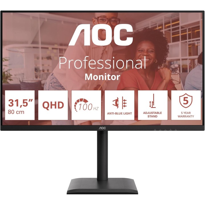 Monitor Q32E4U 32" IPS 16:9 QHD - AOC