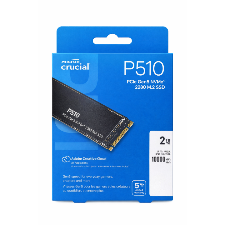 2Tb NVMe P510 Gen5 - Crucial